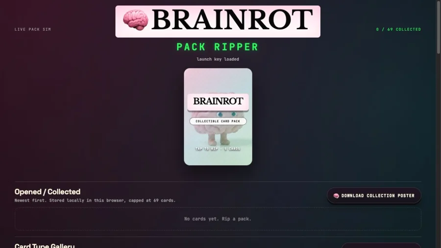 Brainrot Pack Ripper interface