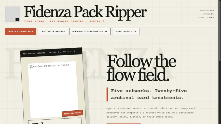 Fidenza Pack Ripper interface