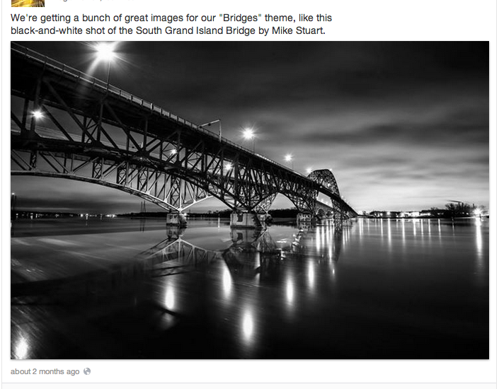 Grand Island Bridge Photo shared by Shutterbug Magazine & Adobe!
